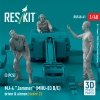 RESKIT RSF48-0061 MJ-4 Jammer (MHU-83 B/E) driver & airmen (scene 2) (3 pcs) (3D Printed) 1/48